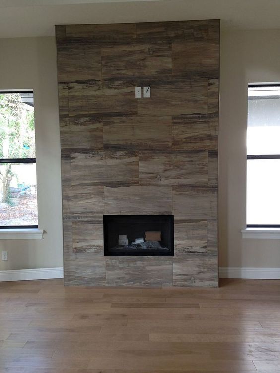 Simple Fireplace Wall Design Ideas 30