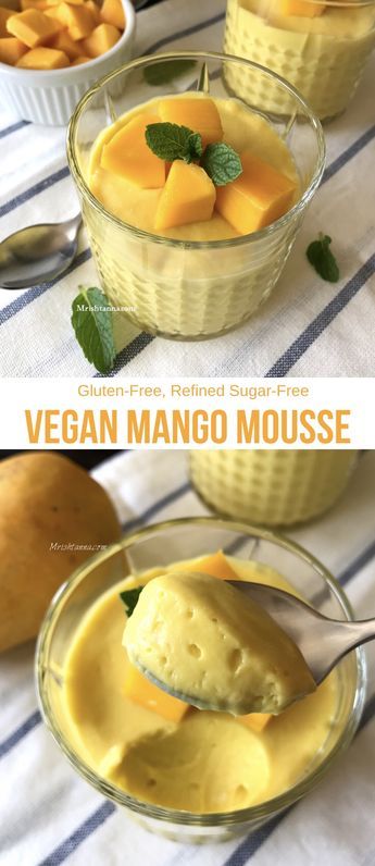Vegan Mango Mousse Vegan Mango Mousse