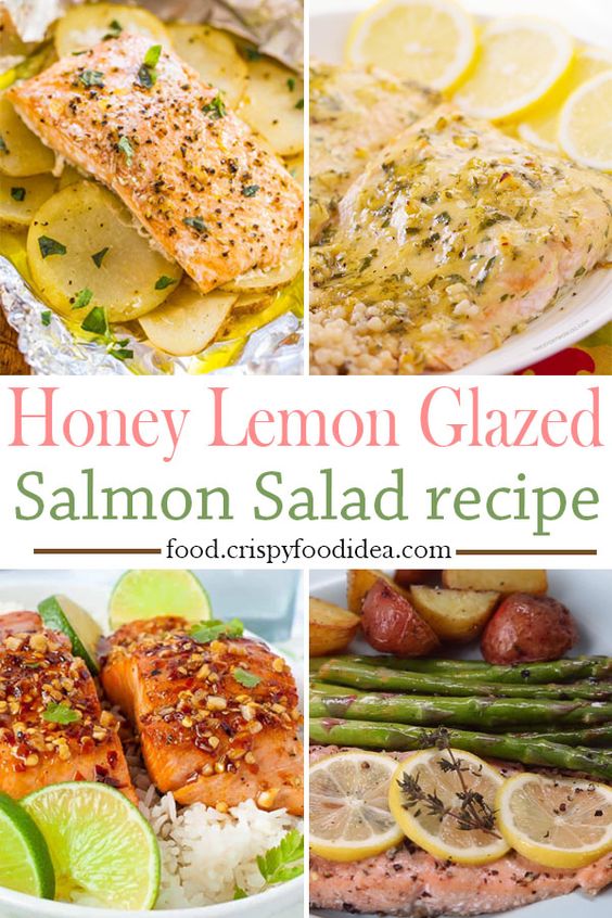 Honey Lemon-Glazed Salmon Salad Honey Lemon-Glazed Salmon Salad