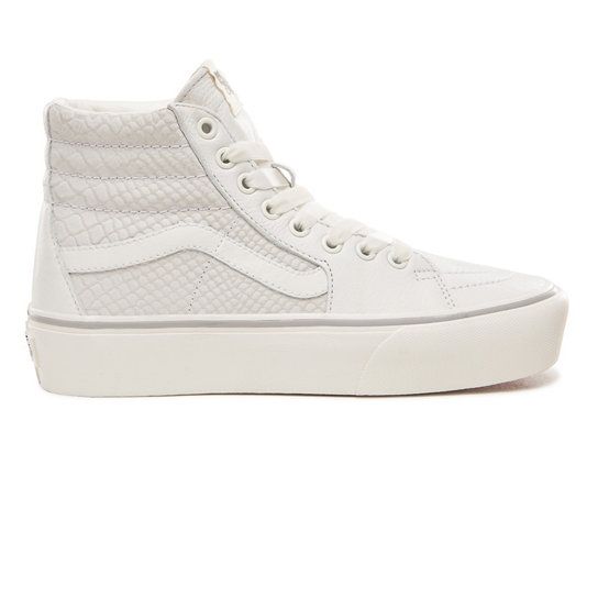 Leather Sk8-Hi Platform 2.0 Shoes | White | Vans | Schoenen ... Leather Sk8-Hi Platform 2.0 Shoes | White | Vans | Schoenen ...
