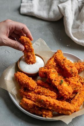 Crispy Baked Buffalo Tofu Wings | Recipe | Vegan recipes, Food, Vegetarian recipes