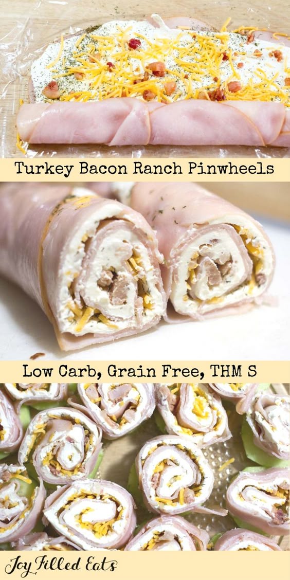 Turkey Bacon Ranch Pinwheels