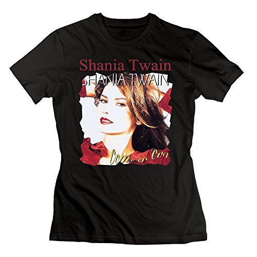 Shania Twain I/'m Outta Here Rock This Country Tour Adult Blue T Shirt NEW