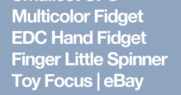 Smallest UFO Multicolor Fid EDC Hand Fid Finger Little Spinner