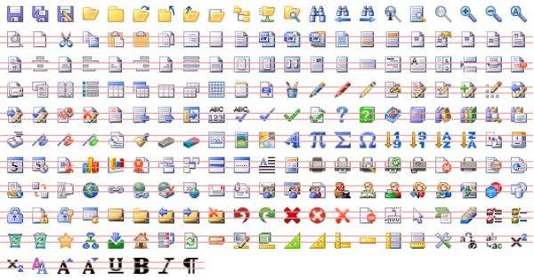 16x16 office toolbar icons collection is a set of royalty free icons teamspeak icon size