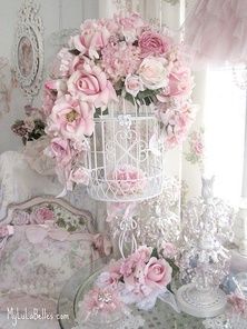 Pink Crystal Rose Birdhouse Shabby Chic Pink Shabby Chic Decor Shabby Chic Bathroom