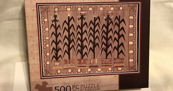 21/" x 15/" Southwest New J Alexander 500 Piece Vintage Navajo Rug Jigsaw Puzzle