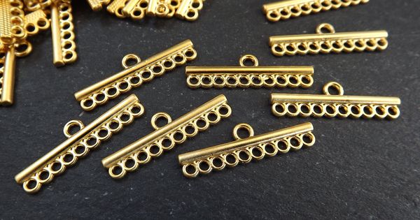 3MM Round Double Strand Separator Antique Silver 3MM Hole High Quality Metal Casting