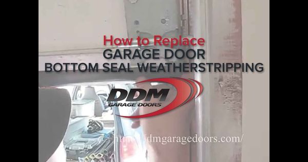 57  Replacing garage door bottom seal youtube for Small Space
