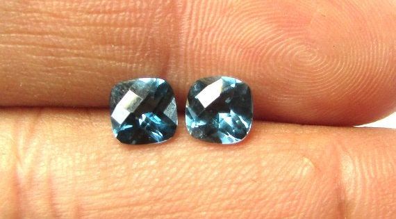 Black Onyx Natural Gemstone Size 6 mm Faceted Cut Trillion Cabochon Shape Beads Gemstone