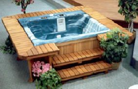 Hot Tub Wooden Surround