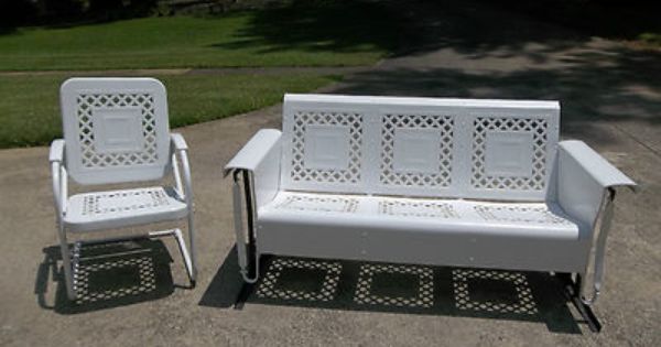 Vintage Jr Bunting Glider Co Patio Furniture Set Patio Furniture Sets Vintage Patio Outdoor Furniture Sets