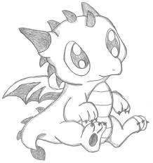 Image Result For Easy To Draw Baby Dragons Easy Dragon Drawings