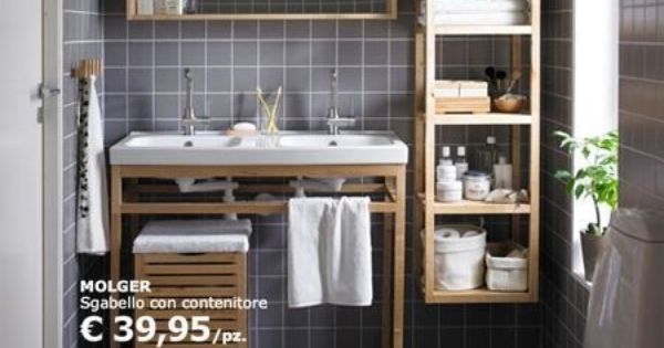 Ikea bagno: mobili e complementi in legno | Piccoli 2 pz MOLGER Mensola legno mensola da bagno ikea nuovi