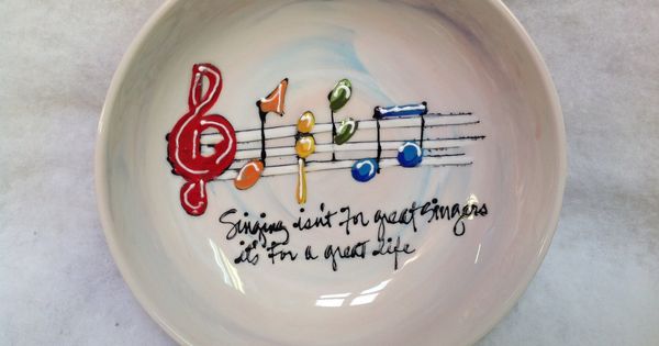 Debby Carman Pet Lover Gift Colorful Dog Platter Hand Painted Custom Ceramic Pasta Bowl Salad Serving Presentation Platter
