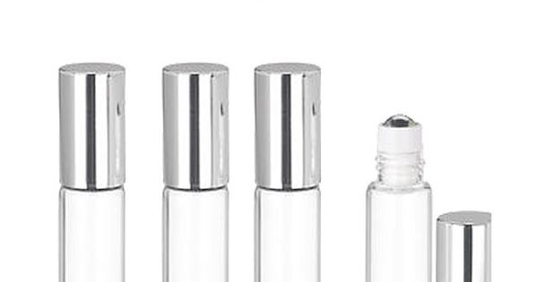 6 ELEGANT Slim 3ml Clear Glass Roll on 6 ELEGANT Slim 3ml Clear Glass Roll on