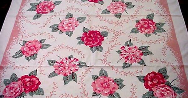 CAMELLIA Cottage LG Tablecloth EASTER Sneeepee Decorative Pillowcases Vintage