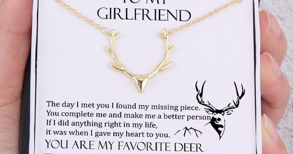 Deer necklace 2024 for girlfriend
