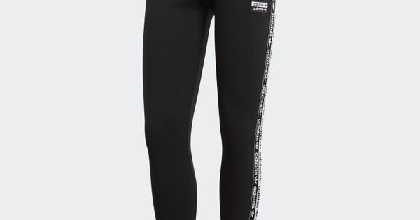 Adidas EC0750 Women originals Tape tights logo long pants black
