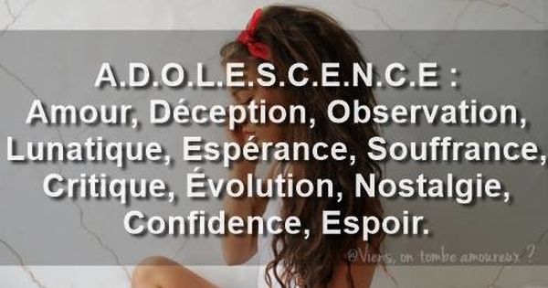 Citation Adolescence Citation Adolescence