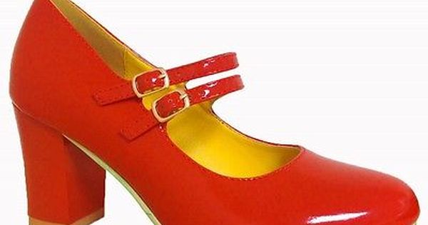 Banned Dancing Days Shoes Block Heels 50s Retro Vintage Banned Dancing Days Shoes Block Heels 50s Retro Vintage