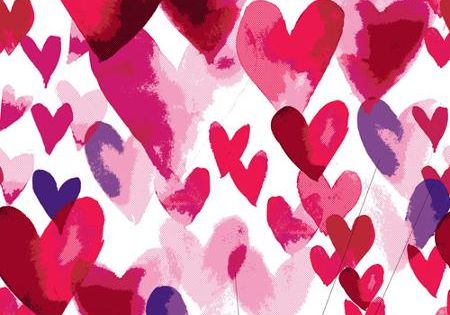 Valentine S Pillow Throw Combo Watercolor Hearts Throw With Light