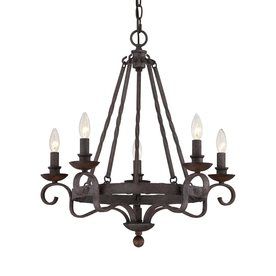 WYATT rustic 8 light chandelier in wood and rust iron finish WYATT rustic 8 light chandelier in wood and rust iron finish