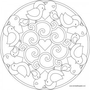 Mandala Spring Coloring Pages