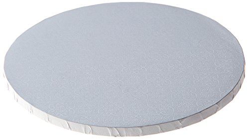 Round Cake Drum White Pack of 12 Corrugated with Coated Embossed Foil 14 Covers Top and Sides W PACKAGING WPDRM14W 1//2 Thick