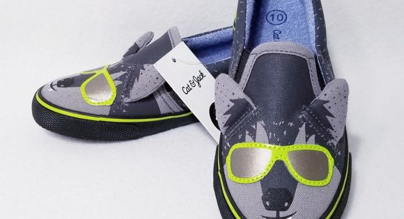 Cat /& Jack Toddler Boys/' Brewster Wolf Sneakers Gray Various Sizes NWT!