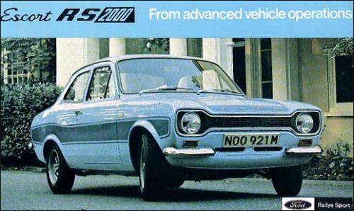 Fine Art Print A3 size FORD ESCORT MK2 RS Mexico RS2000 /& RS1800 illustrated