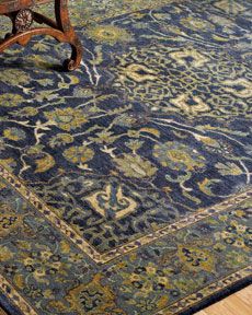 Kayseri 10049 Turkish Oriental Carpet 6 4 X 9 6 Dark Blue Handmade Turkish Oriental Rug Carpet Brown Medallion Design Handmade Rugs Oriental Carpets