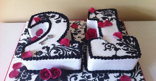 21st Number Cake 21st Birthday Cakes Number Birthday Cakes Purple Cakes Birthday