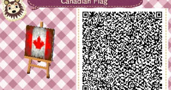 Canadian Flag Qrcrossing Com Qr Codes Animal Crossing Qr