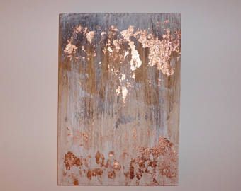 painting gold unikat art Texture Painting original painting Gold leaf 6x6 wall decor acryl contemporary art handmade painting