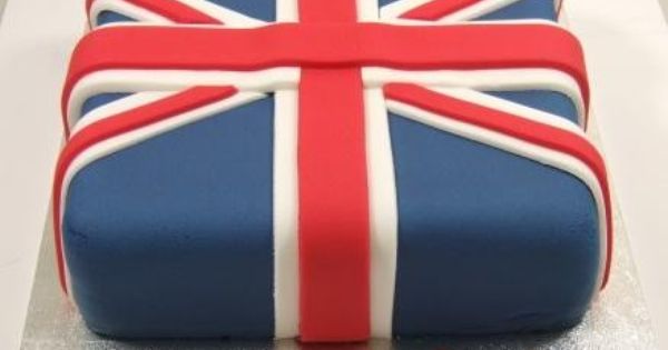 background designer union jack colourful effect A4 cake topper icing sheet