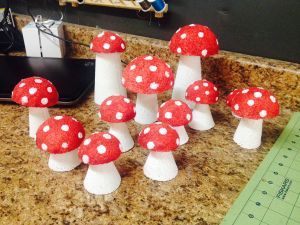 Styrofoam Mushrooms Anniversaire Super Mario Deco Fete Deco Paques Styrofoam Mushrooms Anniversaire Super Mario Deco Fete Deco Paques