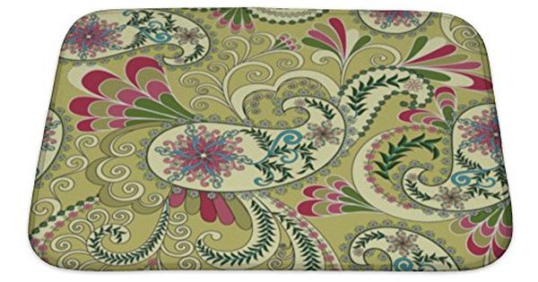 Gear New Paisley Designer Bath Rug Mat No Slip Microfiber Memory Foam Gear New Paisley Designer Bath Rug Mat No Slip Microfiber Memory Foam