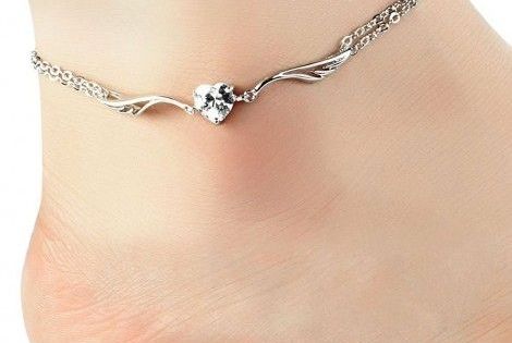 Aooaz Gold Plated Bracelet Womens Girls Heart Link Bracelet White Wedding White Aooaz Gold Plated Bracelet Womens Girls Heart Link Bracelet White Wedding White