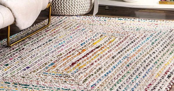 Rug Braided Area Cotton White Base Floor Natural Recycled mat Rugs Various Size Rug Braided Area Cotton White Base Floor Natural Recycled mat Rugs Various Size