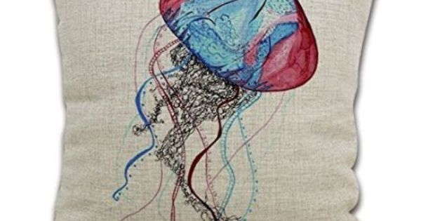 Sea Octopus Conque impression Coton Lin Taie d/'oreiller Housse de coussin Home Decor
