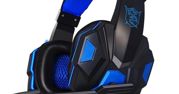 Metermall Headset with Mic 7.1 Surround Sound Noise Reduction Mic On-Earcup Control RGB LED Lights Professional PC Gaming Headset Gaming Headphones