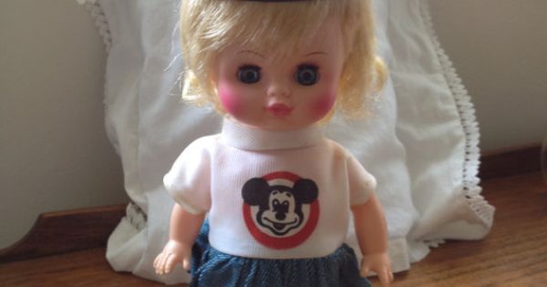 Dollhouse Miniature 1:12 Mickey Mouse Club Mouseketeers Doll Box dollhouse girl