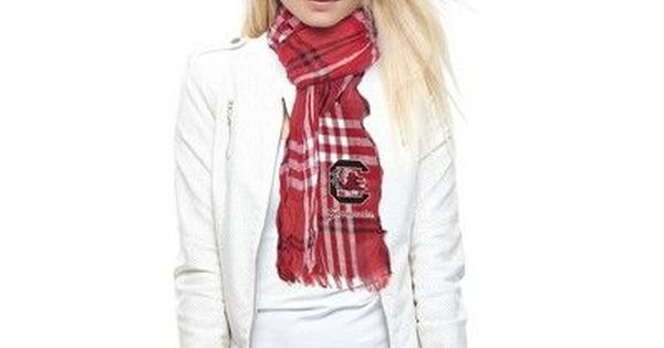 NCAA Crinkle Scarf Plaid
