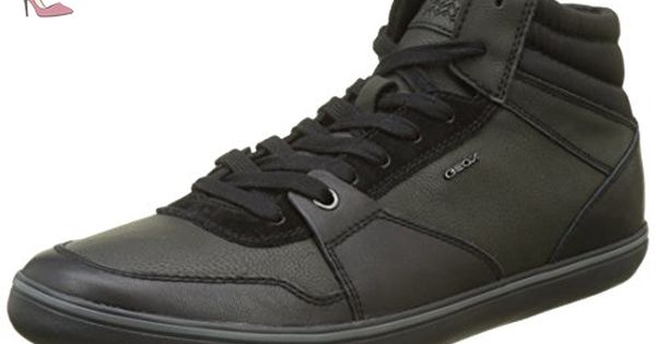 Geox J Alonisso C, Sneakers Hautes Garçon, Schwarz (Black Geox J Alonisso C, Sneakers Hautes Garçon, Schwarz (Black
