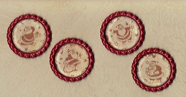 Copper Flat Bottle Cap Accents PASTRIES FLOWERS 4 Graphic45 CAFE PARISIAN #403