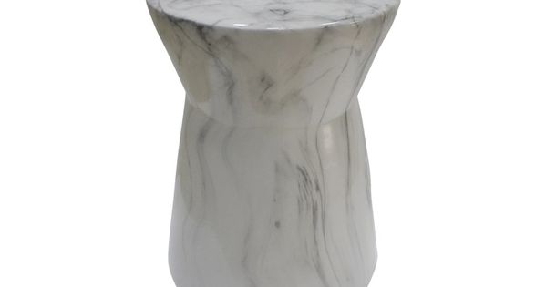 Maleo White Accent Stool Marble Stools Accent Stool Bar Furniture