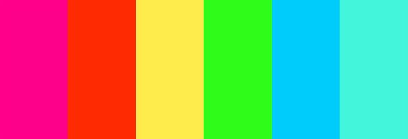 Bright Color Palette Neon Colour Palette Mexican Colors