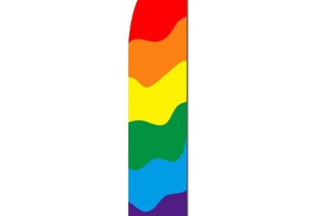 Rainbow Swooper Flag Swf 155 Feather Banners Custom Feather Flags Rainbow