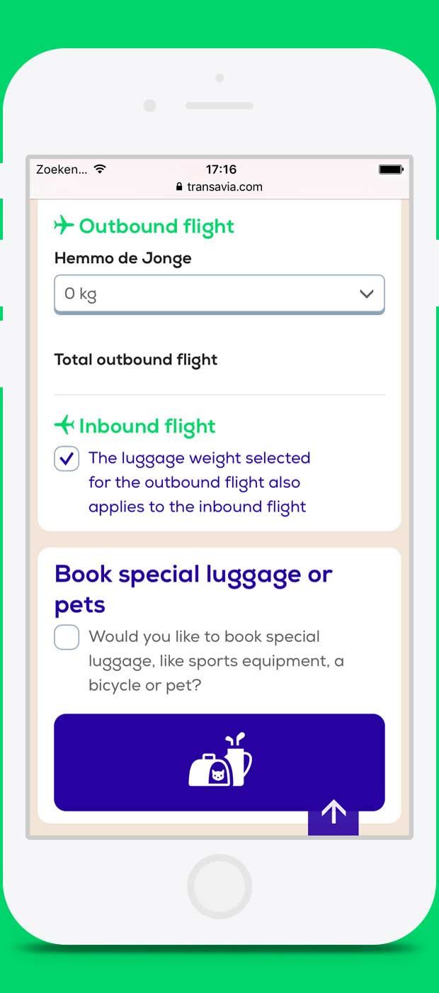 lost luggage transavia